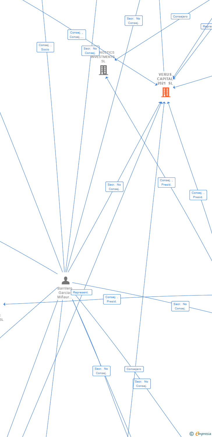 Vinculaciones societarias de VERUS CAPITAL 2021 SL