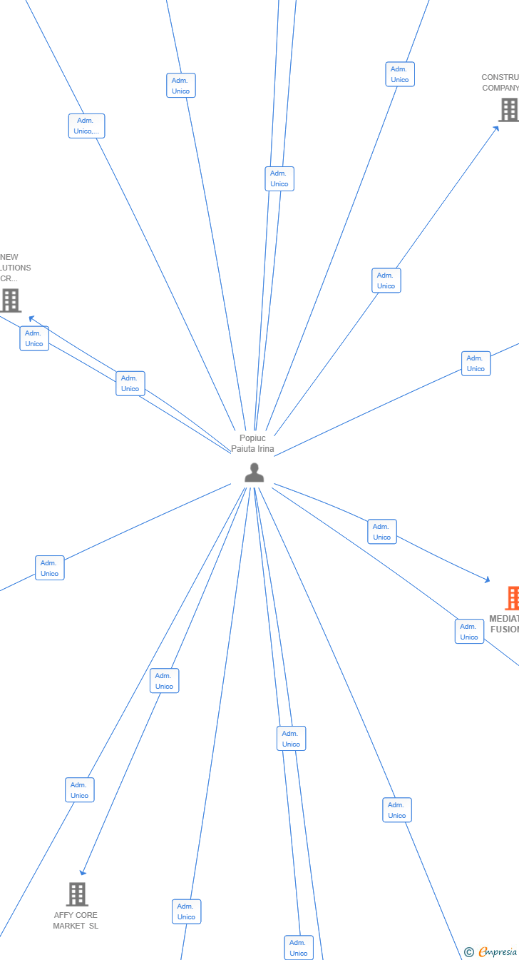 Vinculaciones societarias de MEDIATECH FUSION SL
