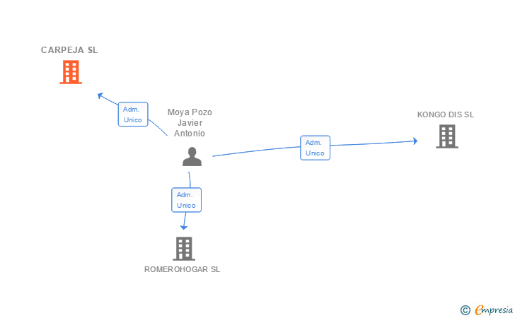 Vinculaciones societarias de CARPEJA SL