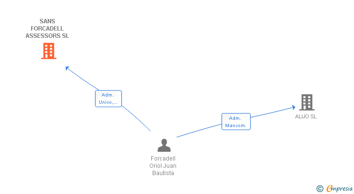 Vinculaciones societarias de SANS FORCADELL ASSESSORS SL