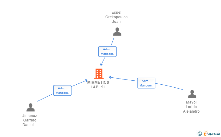 Vinculaciones societarias de MIRMETICS LAB SL