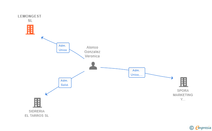 Vinculaciones societarias de LEMONGEST SL