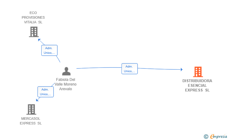 Vinculaciones societarias de DISTRIBUIDORA ESENCIAL EXPRESS SL
