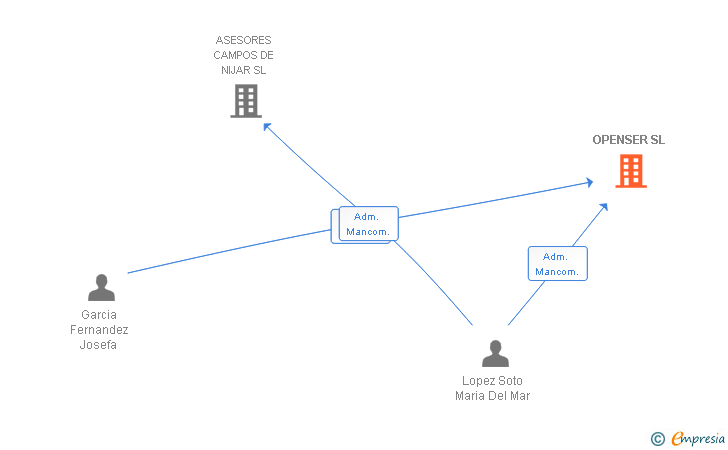 Vinculaciones societarias de OPENSER SL