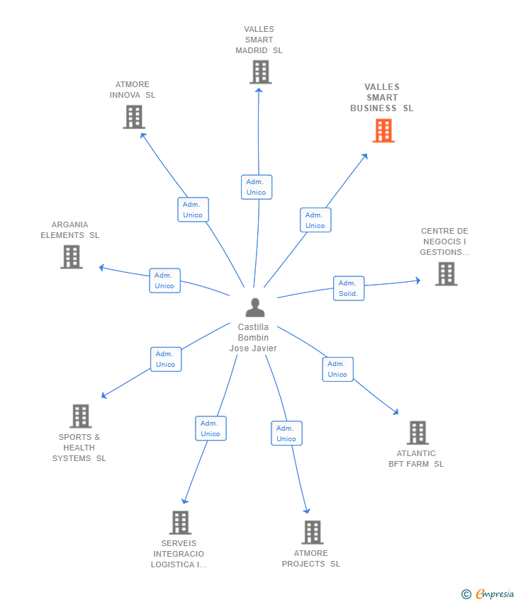 Vinculaciones societarias de VALLES SMART BUSINESS SL