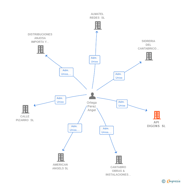 Vinculaciones societarias de API DIGONS SL