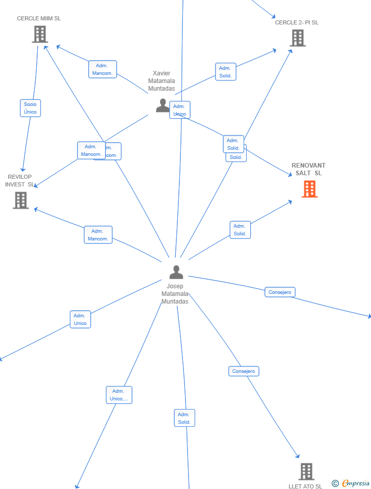 Vinculaciones societarias de RENOVANT SALT SL
