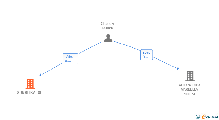 Vinculaciones societarias de SUNBLIKA SL