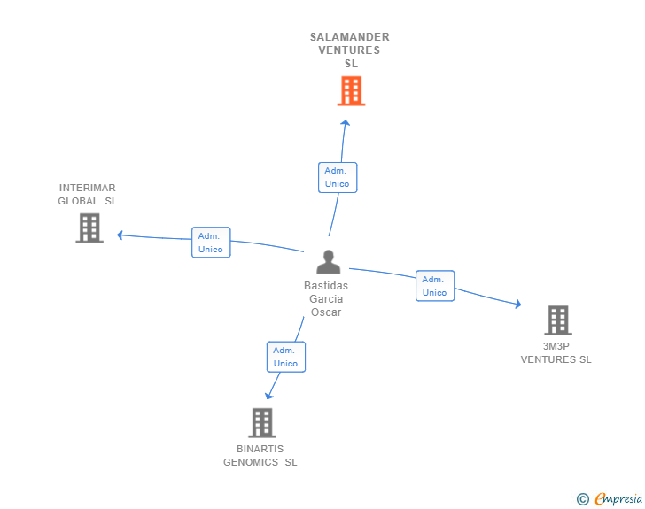 Vinculaciones societarias de SALAMANDER VENTURES SL