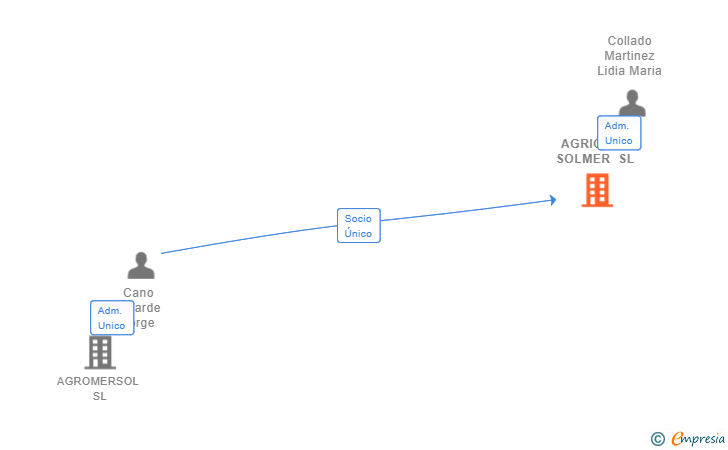 Vinculaciones societarias de AGRICOLA SOLMER SL