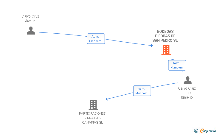 Vinculaciones societarias de BODEGAS PIEDRAS DE SAN PEDRO SL