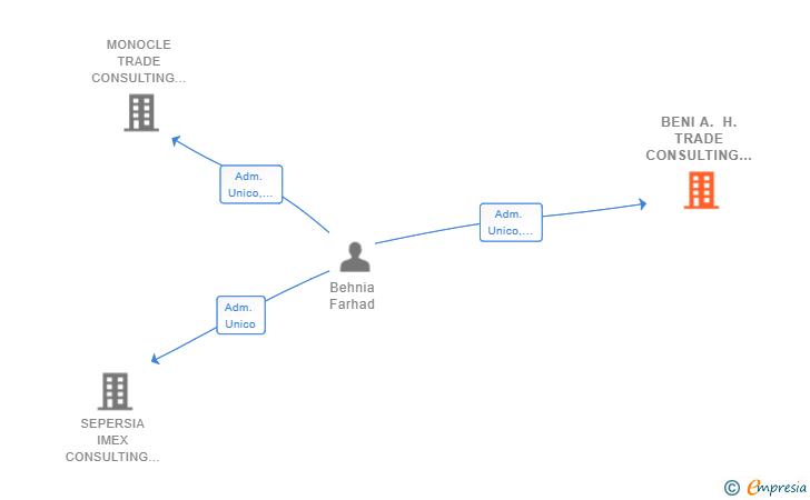 Vinculaciones societarias de BENI A. H. TRADE CONSULTING SL