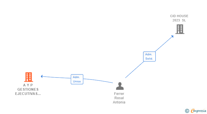 Vinculaciones societarias de A Y P GESTIONES EJECUTIVAS SL