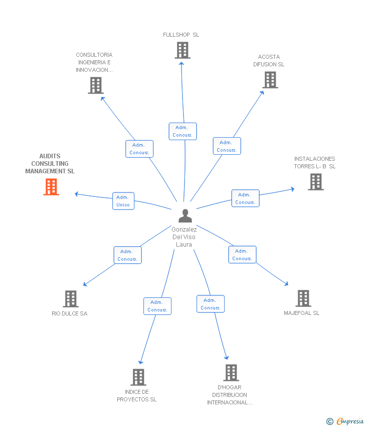 Vinculaciones societarias de AUDITS CONSULTING MANAGEMENT SL