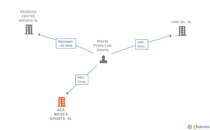 Vinculaciones societarias de AEA NIEVES SPORTS SL
