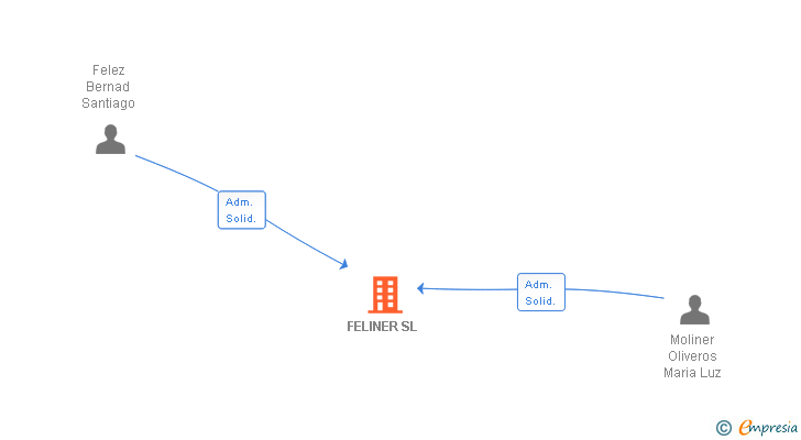 Vinculaciones societarias de FELINER SL