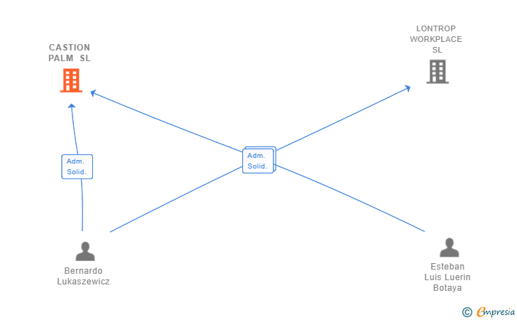 Vinculaciones societarias de CASTION PALM SL