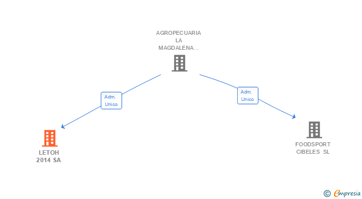 Vinculaciones societarias de LETOH 2014 SA