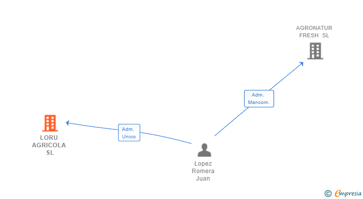 Vinculaciones societarias de LORU AGRICOLA SL