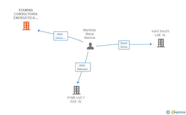 Vinculaciones societarias de STAMINA CONSULTORIA ENERGETICA SL