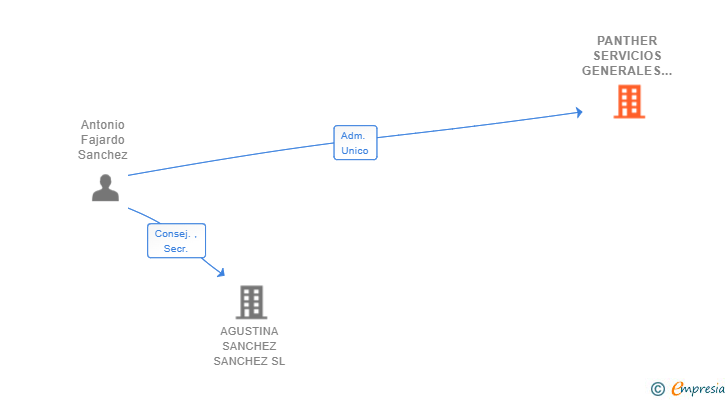 Vinculaciones societarias de PANTHER SERVICIOS GENERALES SL
