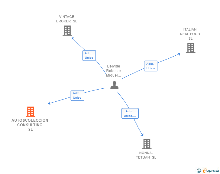 Vinculaciones societarias de AUTOSCOLECCION CONSULTING SL