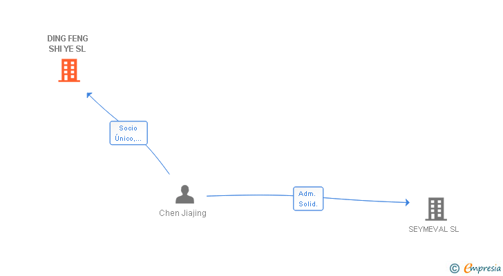 Vinculaciones societarias de DING FENG SHI YE SL