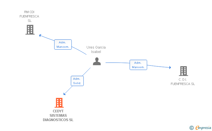 Vinculaciones societarias de CEDYT SISTEMAS DIAGNOSTICOS SL