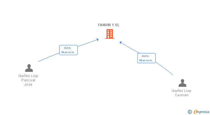 Vinculaciones societarias de FANVIN 1 SL