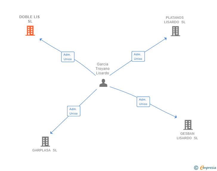 Vinculaciones societarias de DOBLE LIS SL