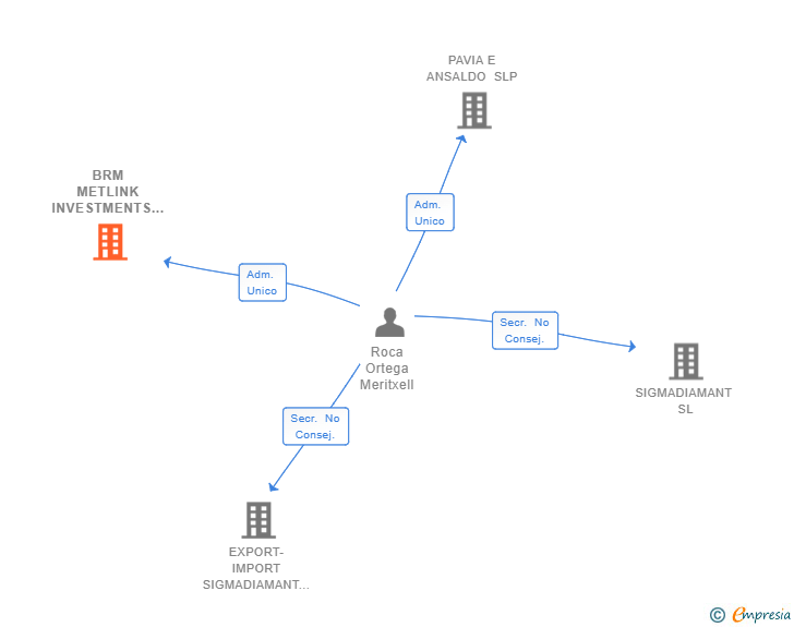 Vinculaciones societarias de BRM METLINK INVESTMENTS SL