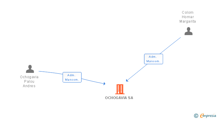 Vinculaciones societarias de OCHOGAVIA SA