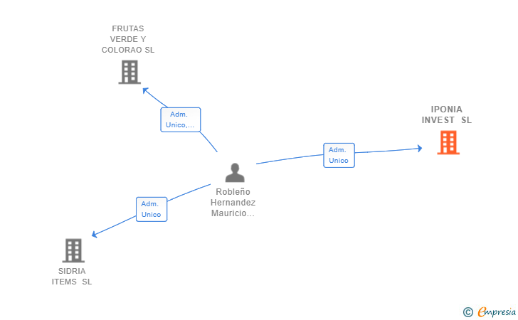 Vinculaciones societarias de IPONIA INVEST SL (EXTINGUIDA)