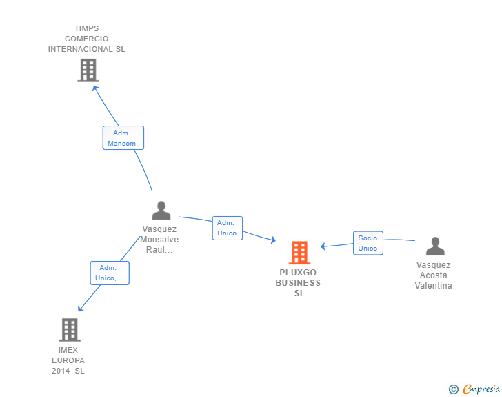 Vinculaciones societarias de PLUXGO BUSINESS SL