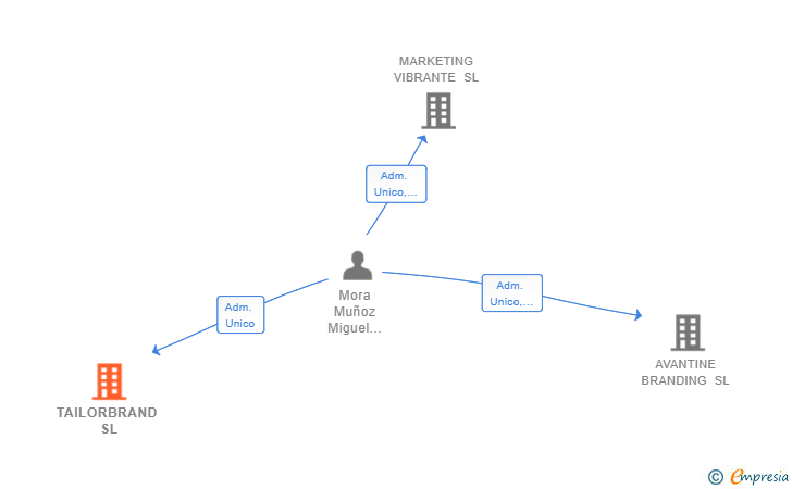Vinculaciones societarias de TAILORBRAND SL