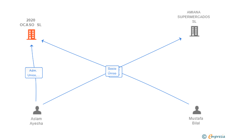 Vinculaciones societarias de 2020 OCASO SL