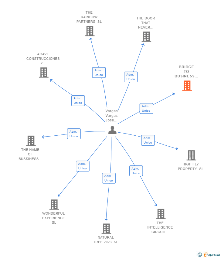 Vinculaciones societarias de BRIDGE TO BUSINESS GROUP SL