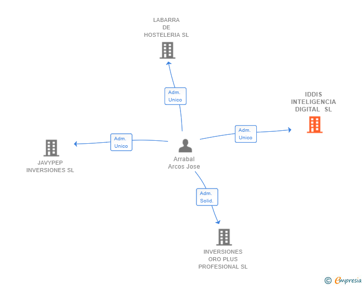 Vinculaciones societarias de IDDIS INTELIGENCIA DIGITAL SL