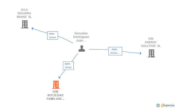 Vinculaciones societarias de ION SOCIEDAD FAMILIAR DE INVERSIONES SL
