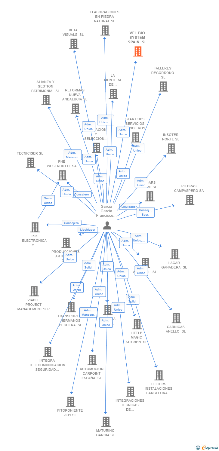 Vinculaciones societarias de VFL BIO SYSTEM SPAIN SL