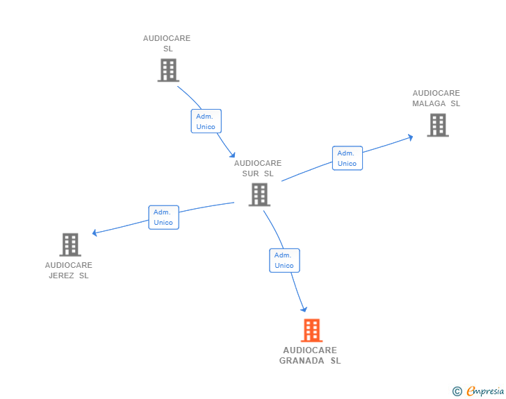 Vinculaciones societarias de AUDIOCARE GRANADA SL