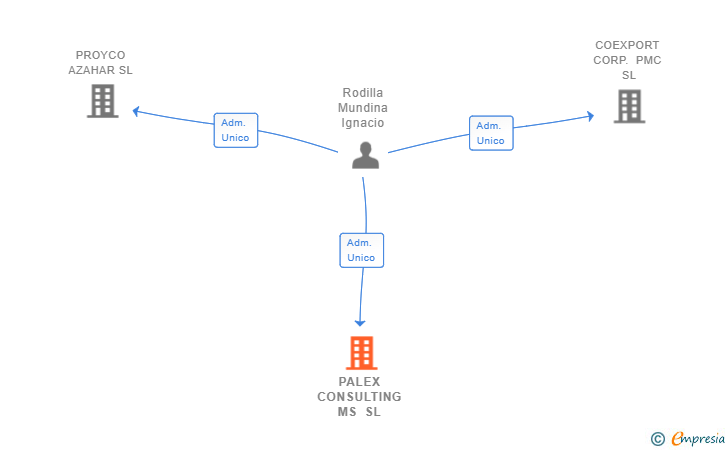 Vinculaciones societarias de PALEX CONSULTING MS SL