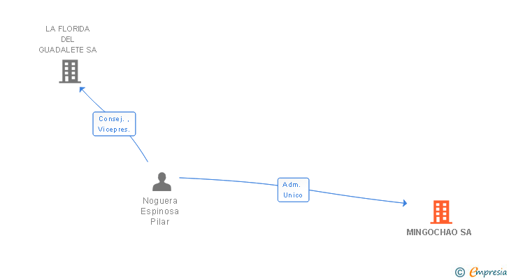 Vinculaciones societarias de MINGOCHAO SL