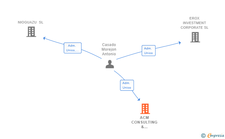 Vinculaciones societarias de ACM CONSULTING & INVESTMENT SL