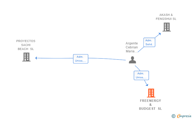Vinculaciones societarias de FREENERGY & BUDGEST SL