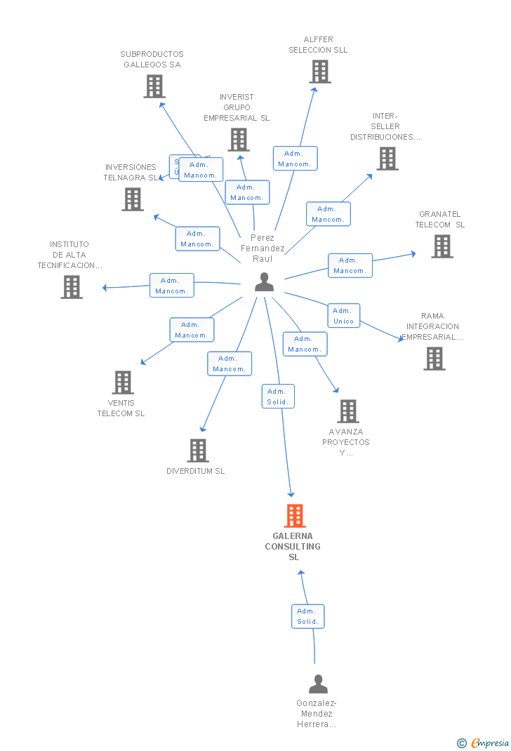 Vinculaciones societarias de GALERNA CONSULTING SL