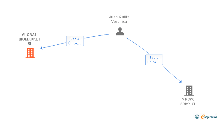 Vinculaciones societarias de GLOBAL BIOMARKET SL