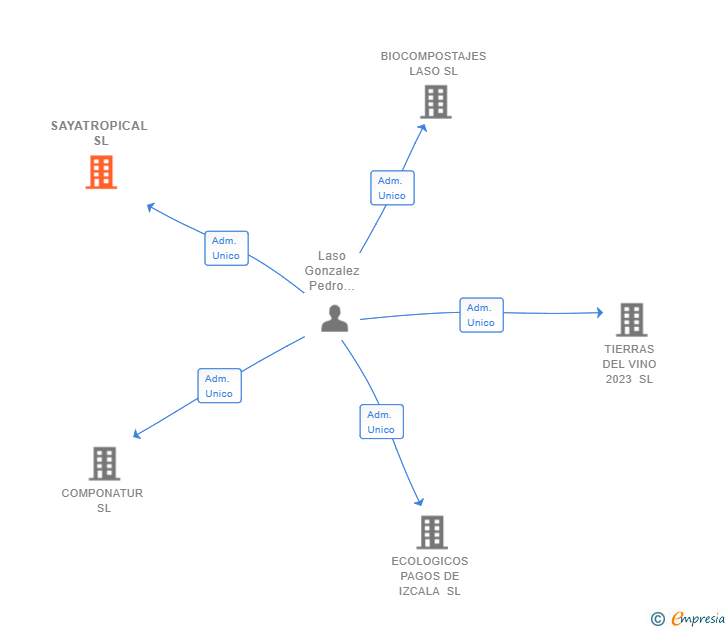 Vinculaciones societarias de SAYATROPICAL SL