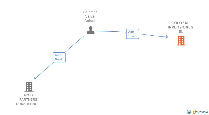 Vinculaciones societarias de COLOSAL INVERSIONES SL