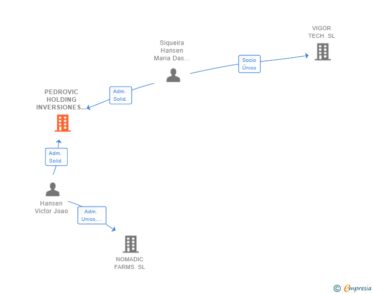 Vinculaciones societarias de PEDROVIC HOLDING INVERSIONES SL